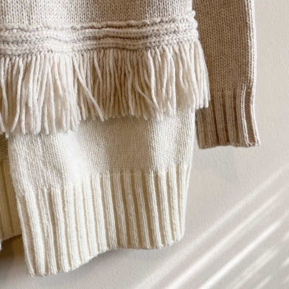 sale | madewell | fringe cardigan sweater - Picture 3 of 7